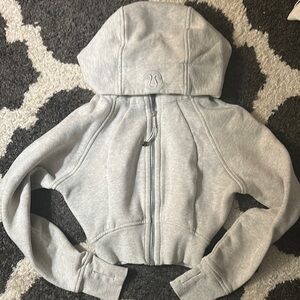 Lululemon Light Gray Zip-Up Hoodie